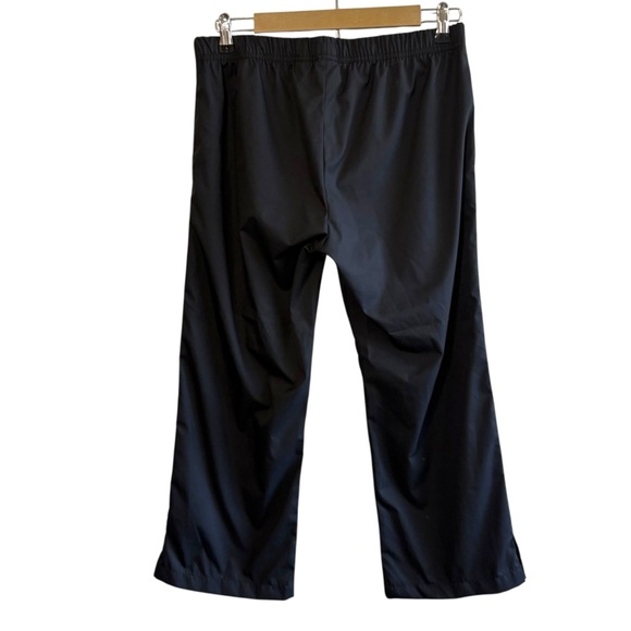 Vintage Y2K Style Nike Size Medium Black Blue Track Pants Sporty Preppy Gym - Picture 2 of 7